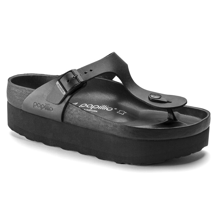 Birkenstock Gizeh Platform Leather Black